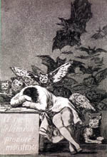 Francisco Goya y Lucientes: Los Caprichos: El sueño. Bildquelle: http://commons.wikimedia.org